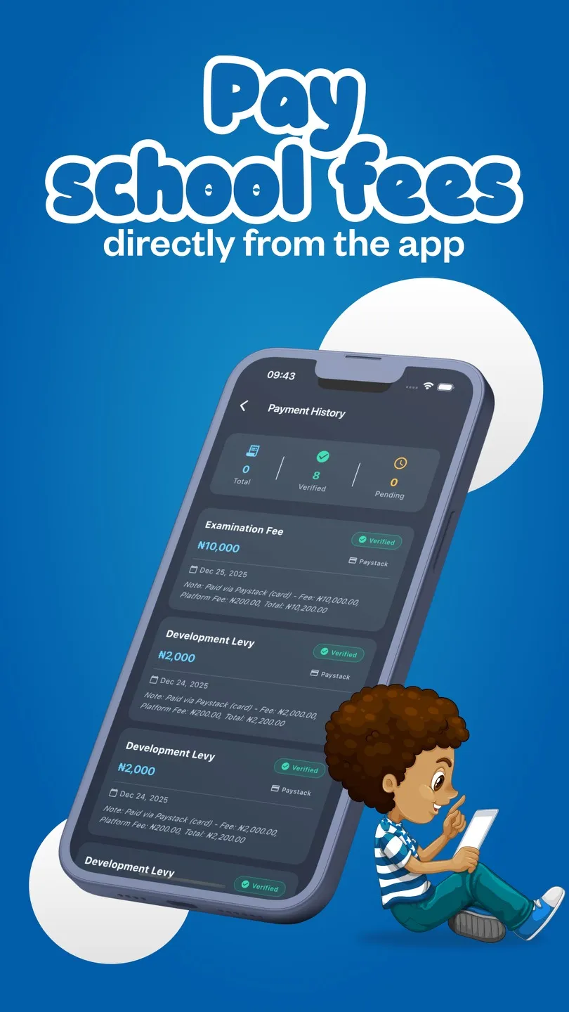 SchoolHub parent mobile app screenshot 4
